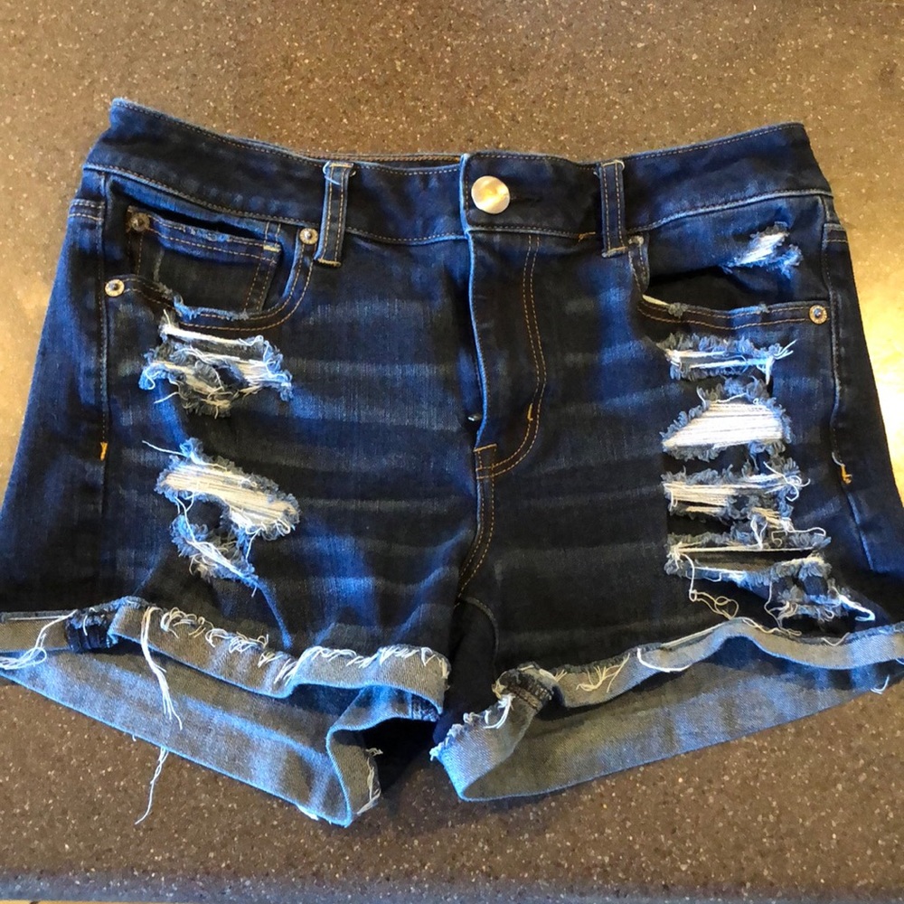 Hi Rise shortie denim jeans AEO